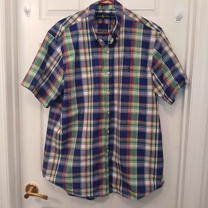 Polo Ralph Lauren Madras Plaid Oxford Shirt Men's Size XL